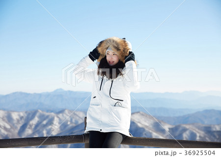 徳裕山 雪景色 屋外 36925504