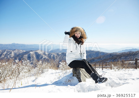 徳裕山 雪景色 屋外 36925517