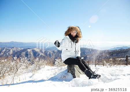 徳裕山 雪景色 屋外 36925518