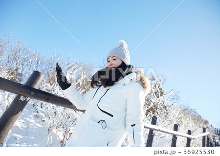 徳裕山 雪景色 帽子 36925530