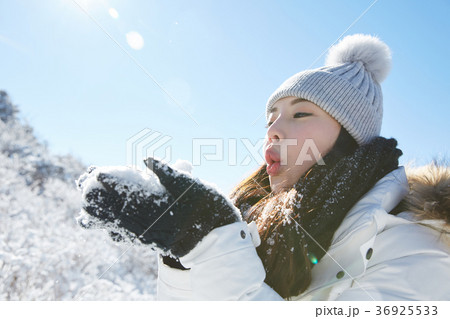 徳裕山 雪景色 屋外 36925533