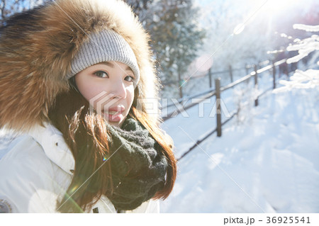 徳裕山 雪景色 帽子 36925541