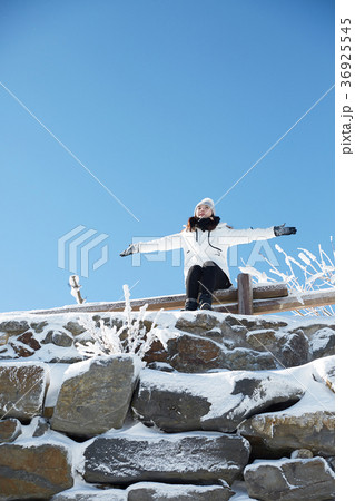 徳裕山 雪景色 屋外 36925545