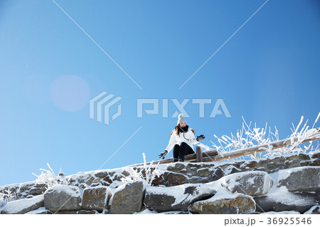 徳裕山 雪景色 屋外 36925546