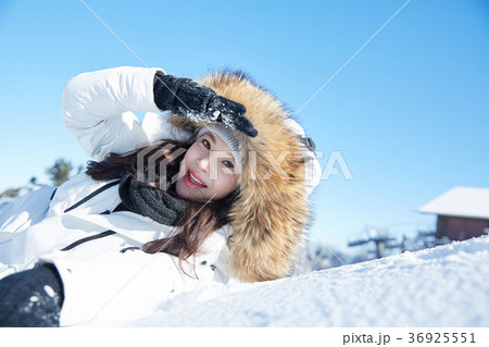 徳裕山 雪景色 帽子 36925551