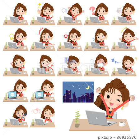 90's fashion women_desk work 90's fashion women_desk work 36925570