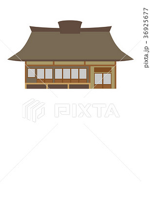 街の建物古民家のイラスト素材
