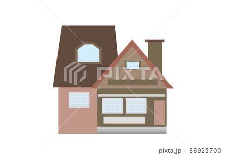 街の建物煙突のある家 36925700