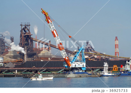 水島の製鉄所の風景 水島の製鉄所の風景 36925733