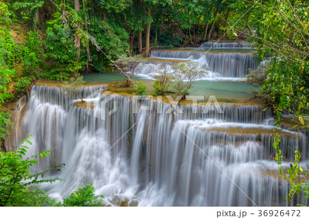 Erawan waterfall at Kanchanaburi Thailand Erawan waterfall at Kanchanaburi Thailand 36926472