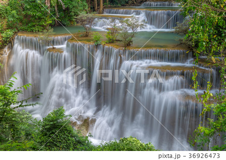 Erawan waterfall at Kanchanaburi  Thailand 36926473