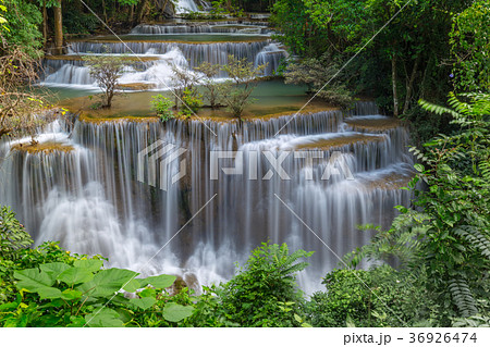 Erawan waterfall at Kanchanaburi Thailand Erawan waterfall at Kanchanaburi Thailand 36926474