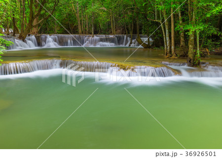 Erawan waterfall at Kanchanaburi  Thailand 36926501