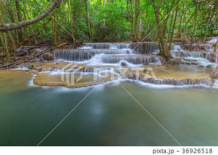 Erawan waterfall at Kanchanaburi  Thailand 36926518
