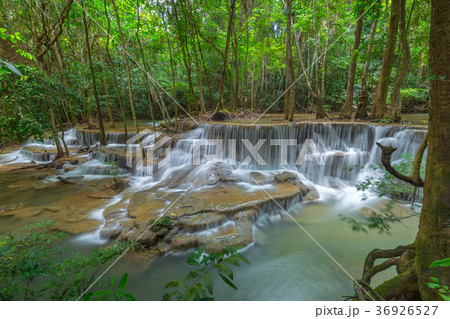 Erawan waterfall at Kanchanaburi  Thailand 36926527
