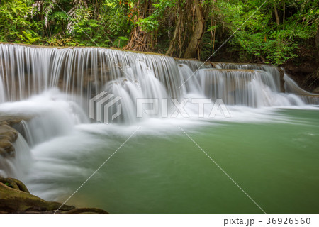 Erawan waterfall at Kanchanaburi Thailand Erawan waterfall at Kanchanaburi Thailand 36926560