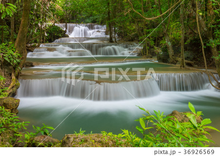 Erawan waterfall at Kanchanaburi  Thailand 36926569