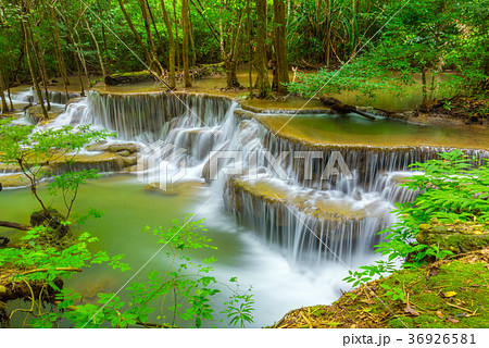 Erawan waterfall at Kanchanaburi Thailand Erawan waterfall at Kanchanaburi Thailand 36926581