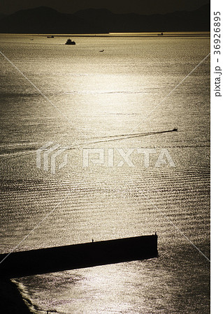 瀬戸の海の夜明け 36926895