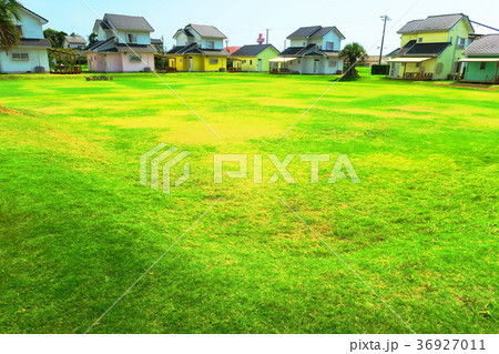 千葉県山武市横芝光町木戸のバーネットビレッジの風景の写真素材