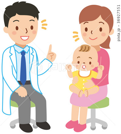 受診する赤ちゃん 受診する赤ちゃん 36927551