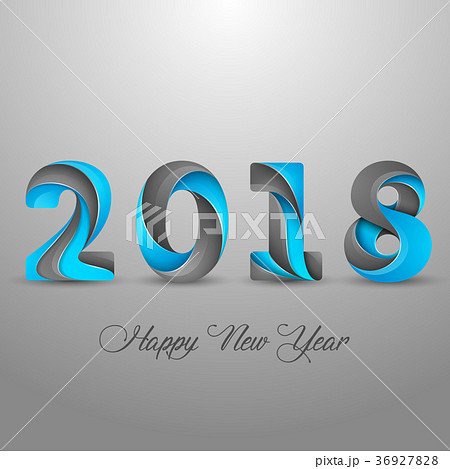Creative Happy New Year 18 Designのイラスト素材