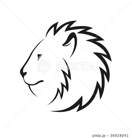 Lion Head Iconのイラスト素材