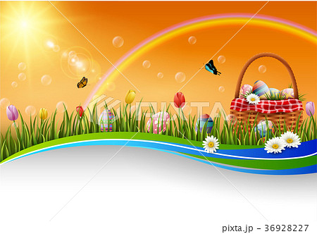 Easter eggs background 36928227