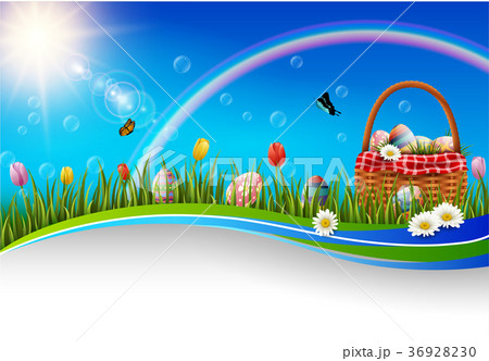 Easter eggs background 36928230