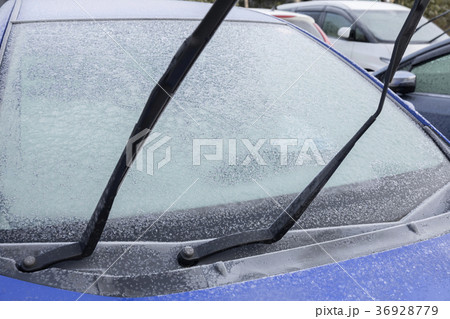 凍ったフロントガラス 36928779
