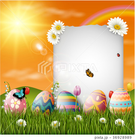 Easter eggs background Easter eggs background 36928989