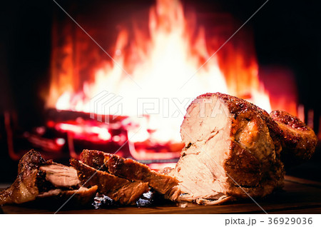 Baked pork meat 36929036