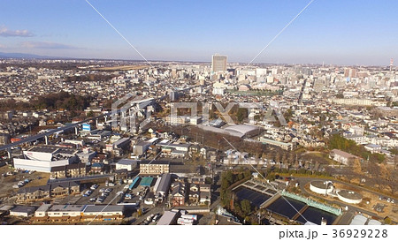ドローンで上空から撮影した「立川市の街並み」(東京都立川市) ドローンで上空から撮影した「立川市の街並み」(東京都立川市) 36929228