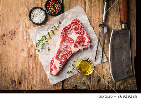 Raw Ribeye Steak Raw Ribeye Steak 36929238