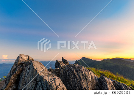 Sunset and beautif ViewPoint at Chiangrai Thailand 36929532