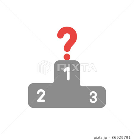 Vector concept of podium with question mark Vector concept of podium with question mark 36929791