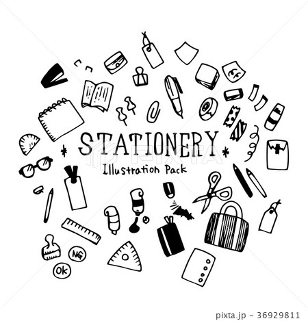 Stationery Illustration Pack 36929811