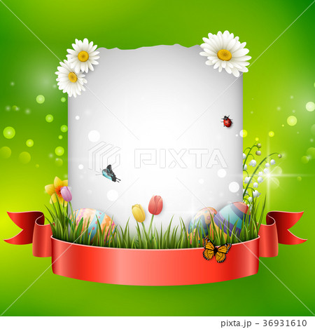 Easter eggs with blank sign Easter eggs with blank sign 36931610