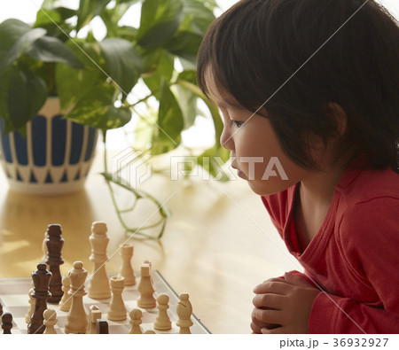 チェスをする子供 チェスをする子供 36932927