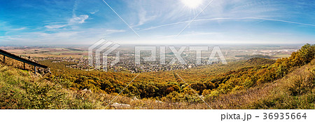 Panoramic view of the Nitra city from Zobor hill Panoramic view of the Nitra city from Zobor hill 36935664
