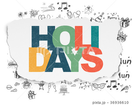 Entertainment, concept: Holidays on Torn Paper 36936610