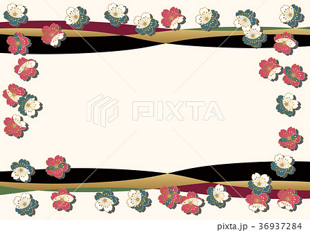 春の壁紙 和柄の壁紙 桜の壁紙素材 のイラスト素材 36937284 Pixta