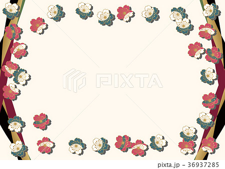 春の壁紙 和柄の壁紙 桜の壁紙素材 のイラスト素材