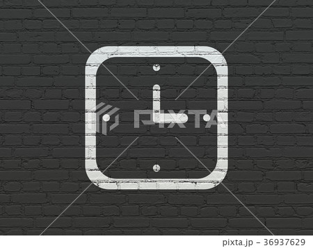 Timeline concept: Watch on wall background 36937629