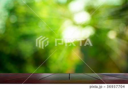 Empty wooden tabletop 36937704