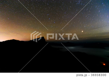 Night with Stars Trails inThailand Night with Stars Trails inThailand 36938300