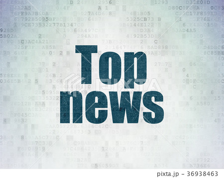 News concept: Top News on Digital Data Paper 36938463