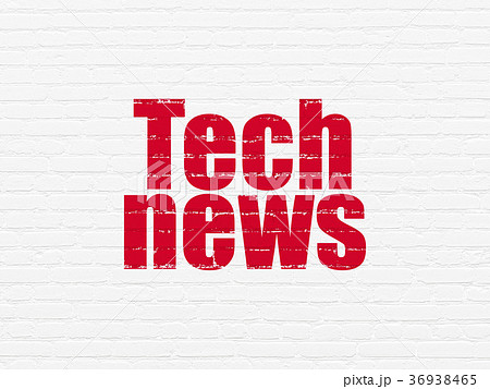 News concept: Tech News on wall background 36938465