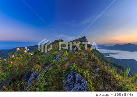 beautiful sunrise and View Point in Thailand 36938748