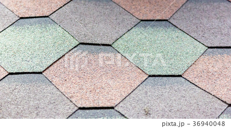 Multicolored cells of slate 36940048